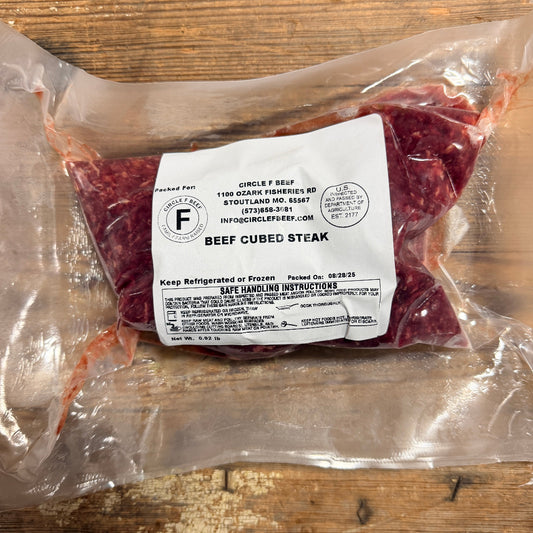 Circle F Beef Black Angus Cubed Steak