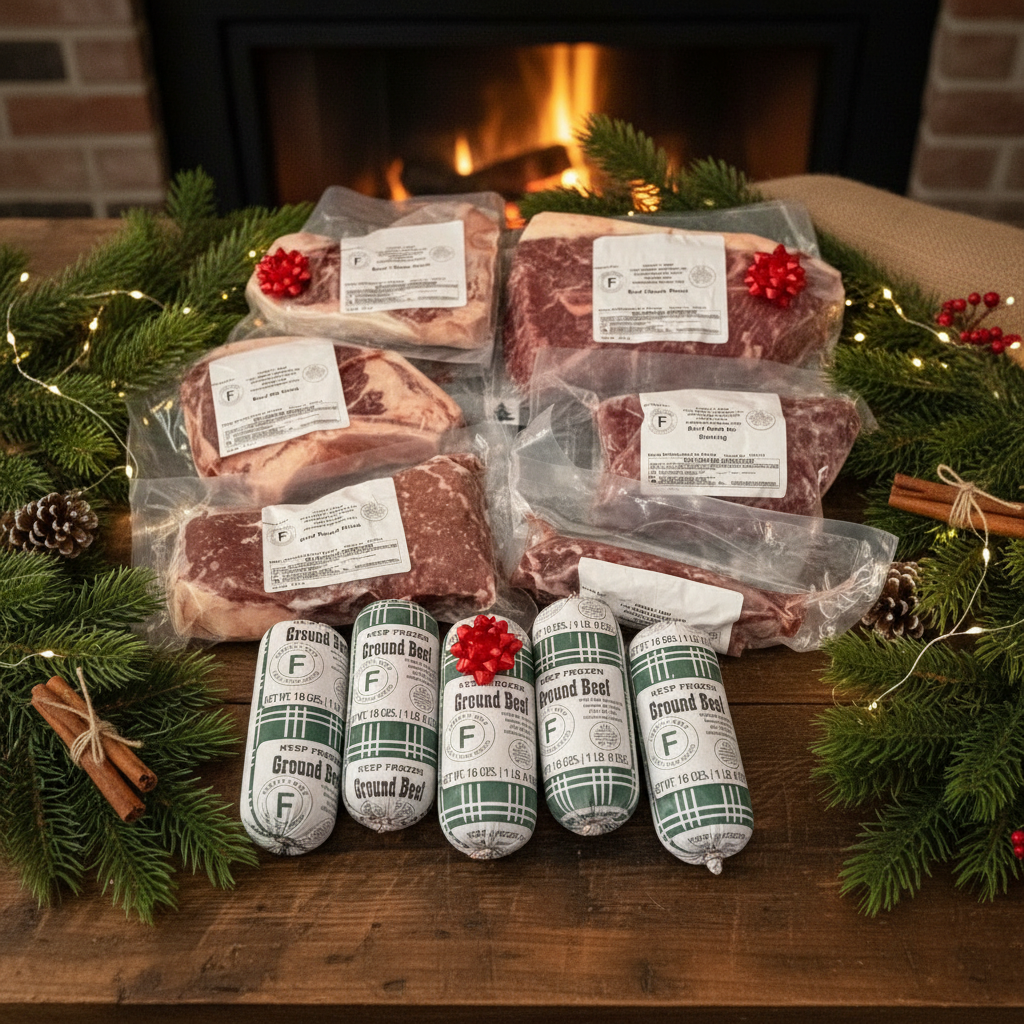 Circle F Beef Holiday box black angus beef