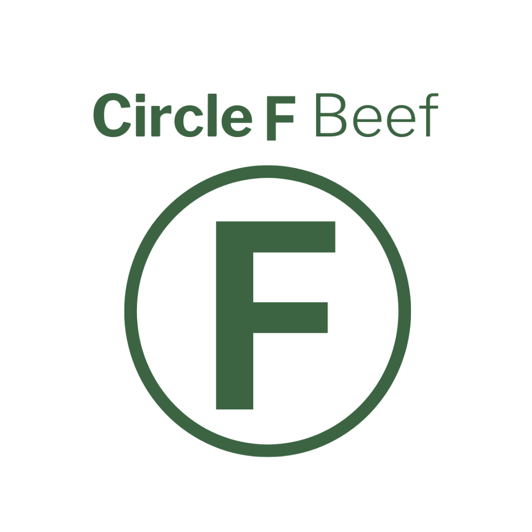 Circle F Beef Circle F Logo green and white