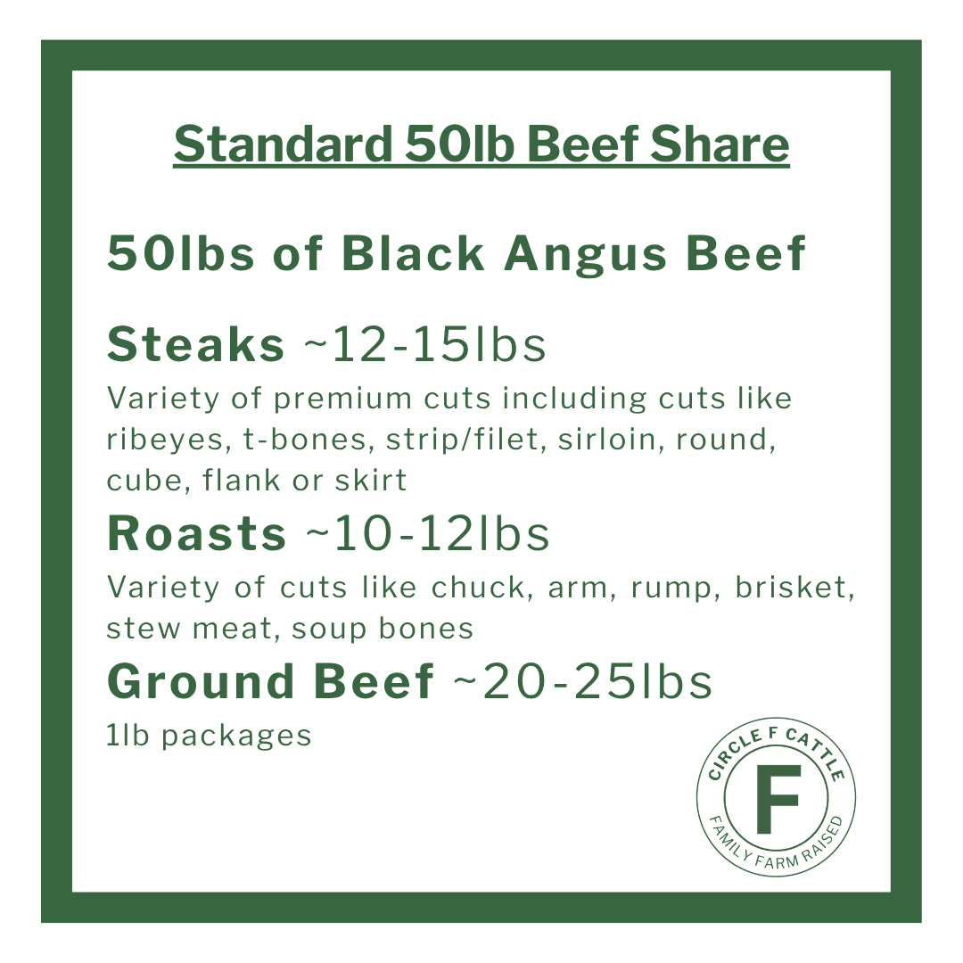 Standard 50lb  beef share